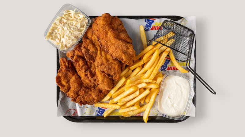 2-Piece Chicken Combo meal with sides and drink